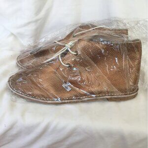 New Monkey Feet Copper Leather Chukka Minimalist Zero Drop Ankle Boots Size 40